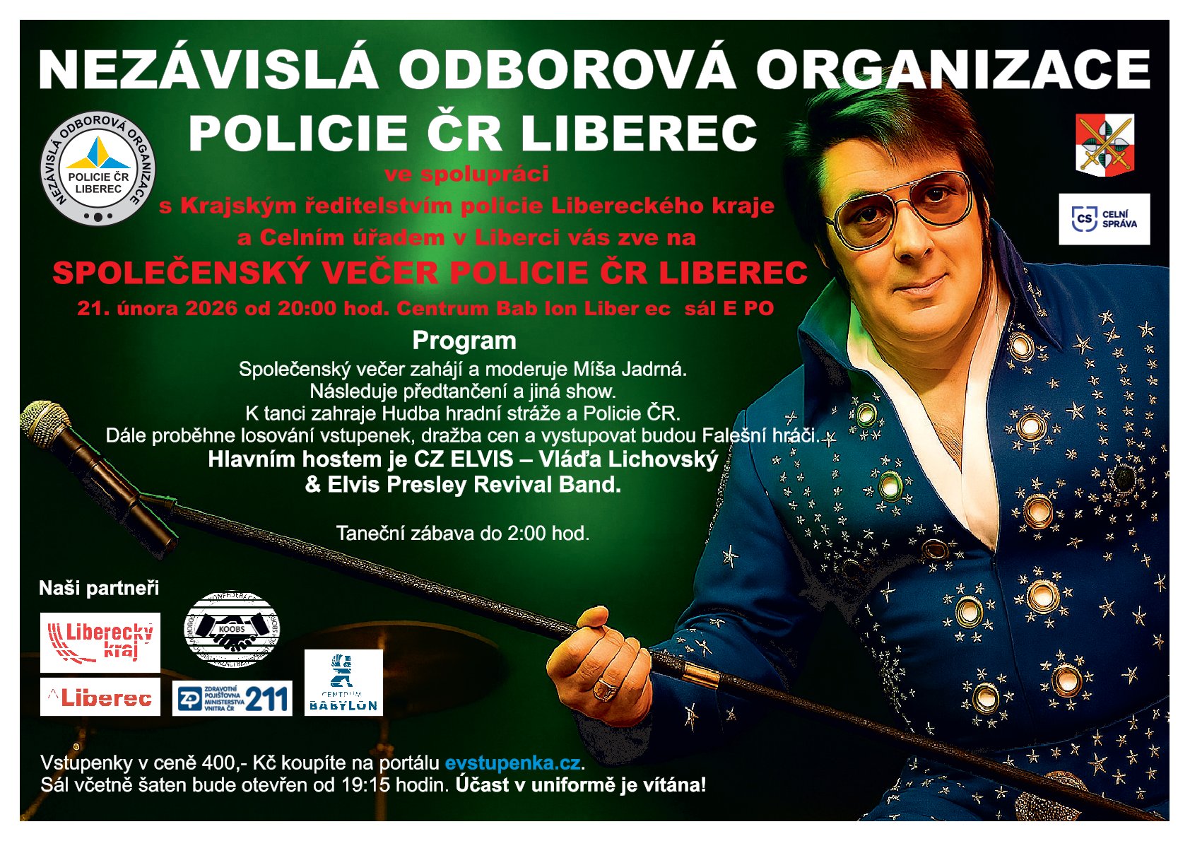 SPOLEČENSKÝ VEČER POLICIE ČR LIBEREC