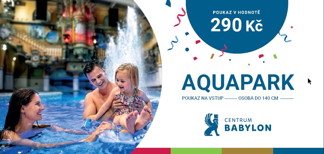 Aquapark - poukaz v hodnotě 390 Kč