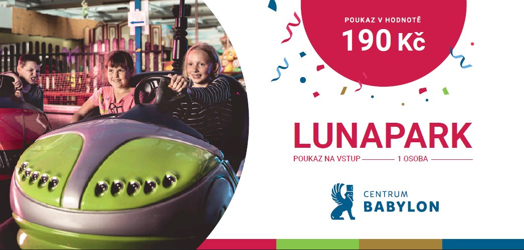 Lunapark – Gutschein im Wert von 190 CZK 