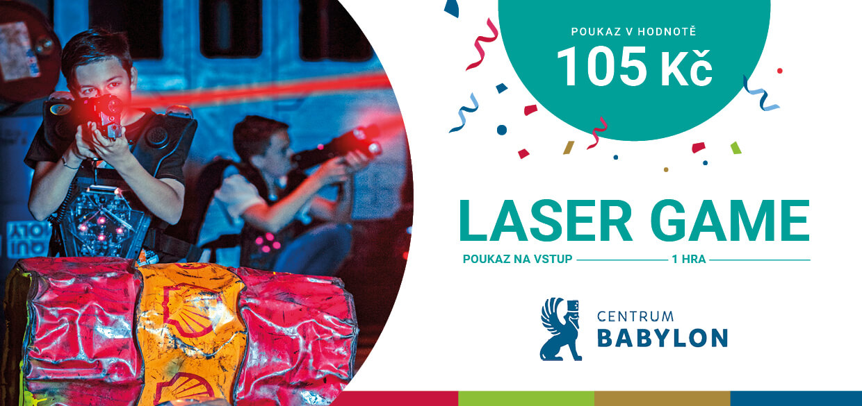 Laser game - 105 CZK voucher