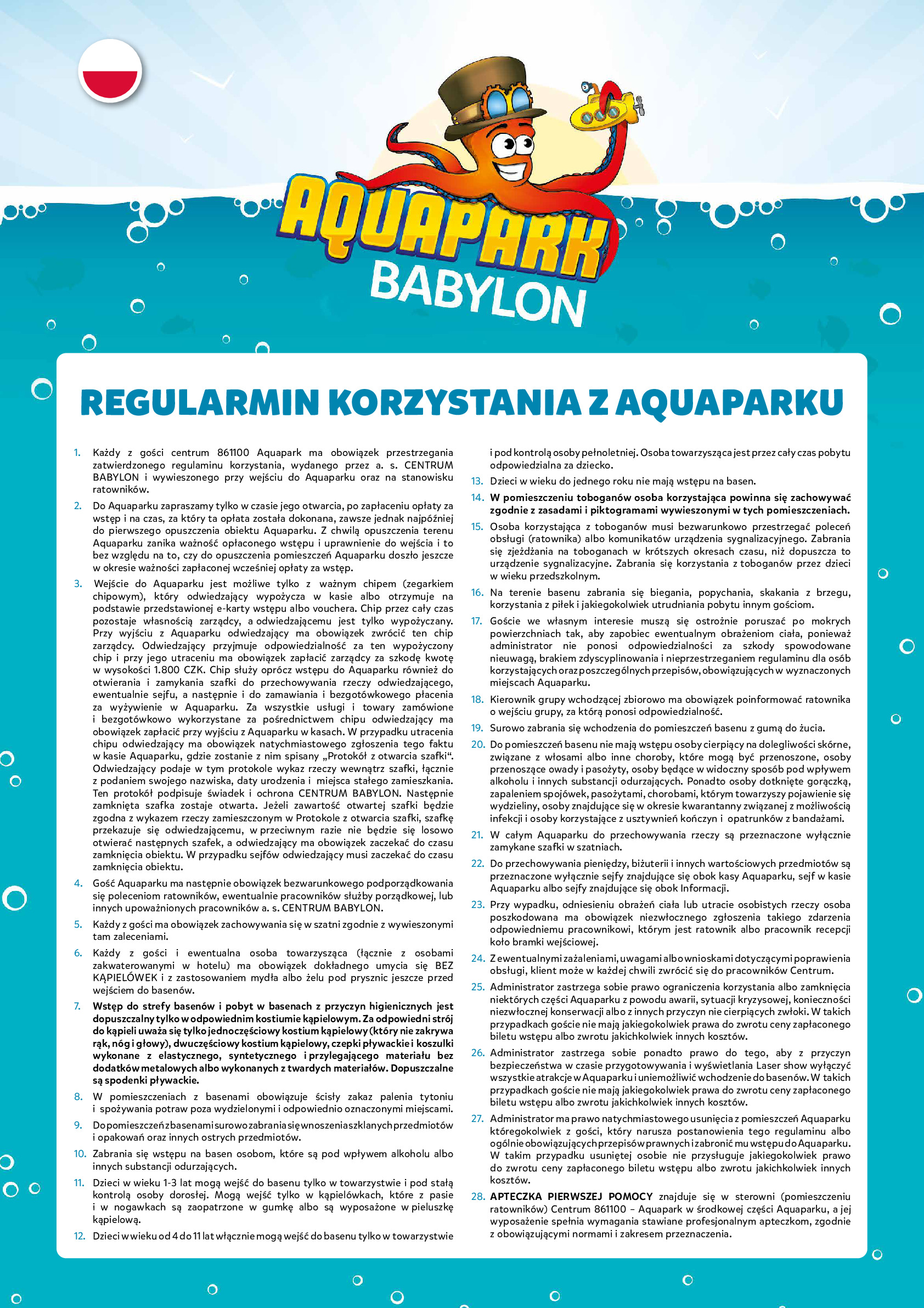 Regulamin zwiedzania