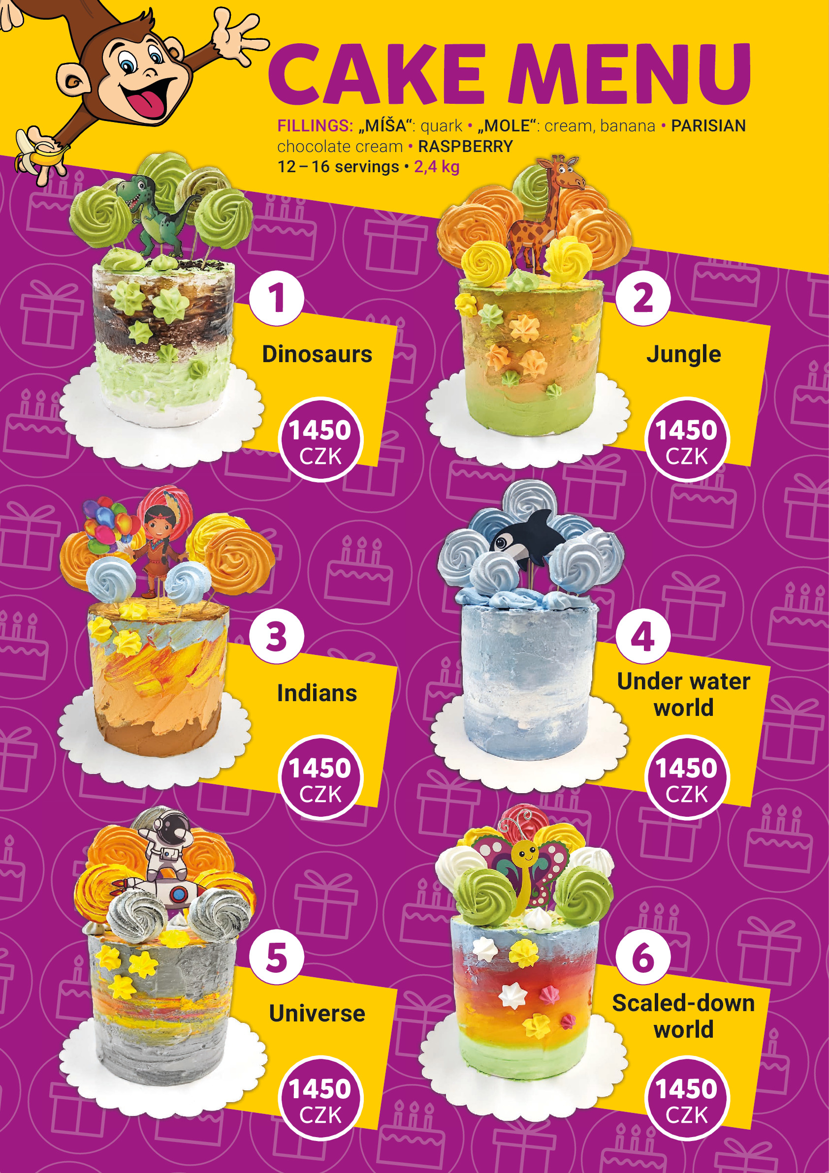 Spezielles Geburtstagskuchen-Angebot